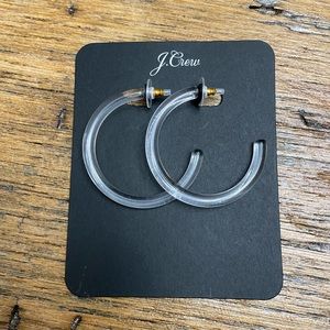NWR Lucite Tube Hoop Earrings